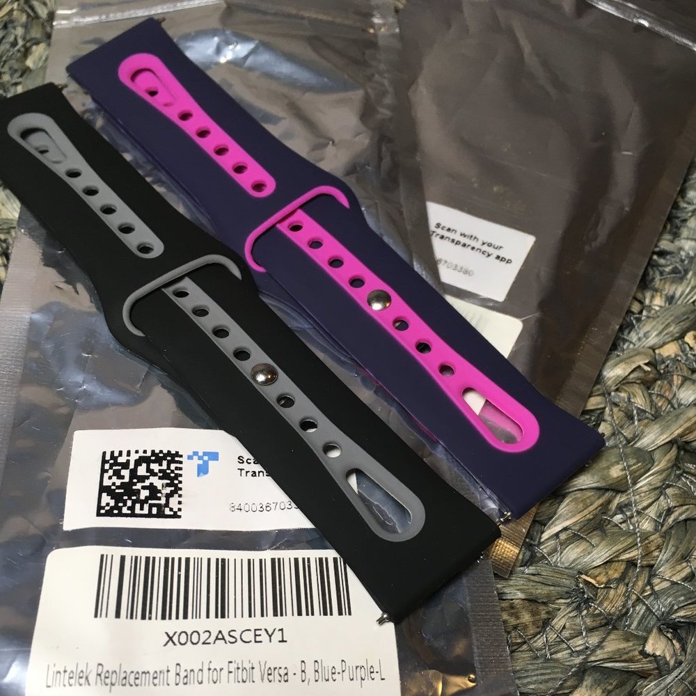 2pc. Large Fitbit Versa  Sportband NWT